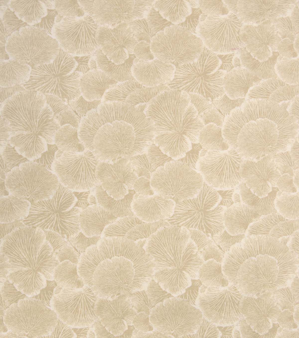 108 Wide Tan Mushroom Texture Flannel Fabric