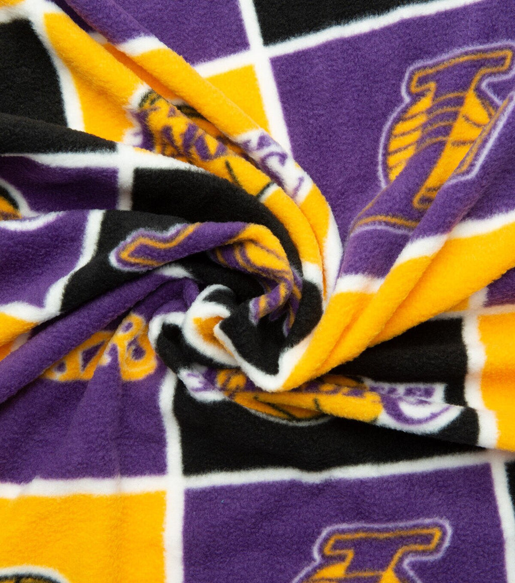 LA Lakers Fleece Fabric Block