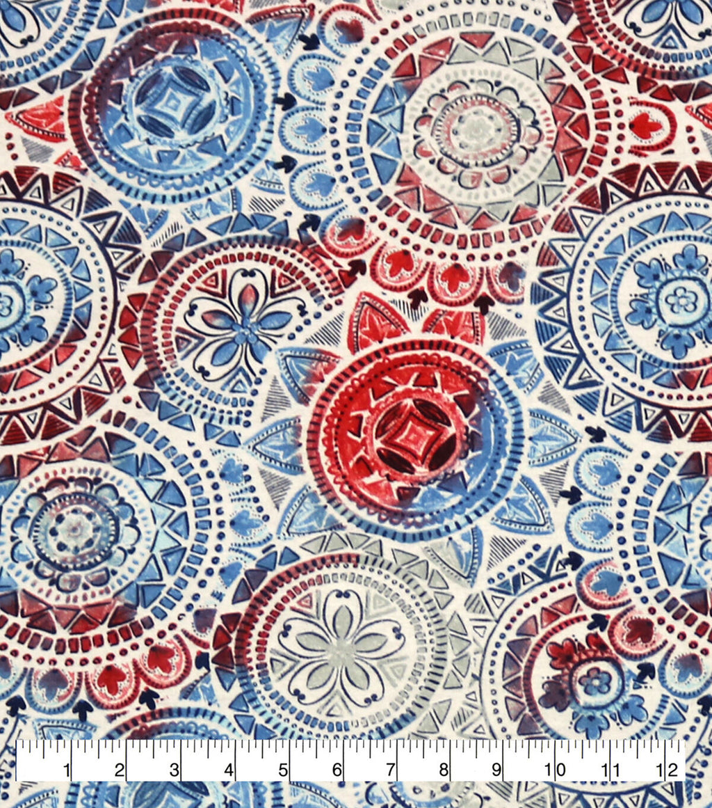 Americana Medallion Super Snuggle Flannel Fabric