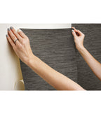 RoomMates Wallpaper Grey Grasscloth