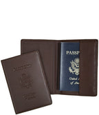 Leather Debossed RFID Blocking Passport Jacket