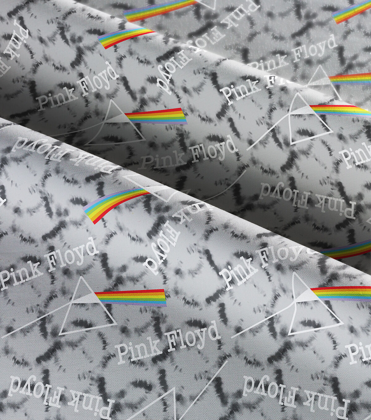 Pink Floyd Tye Dye Dark Side Cotton Fabric