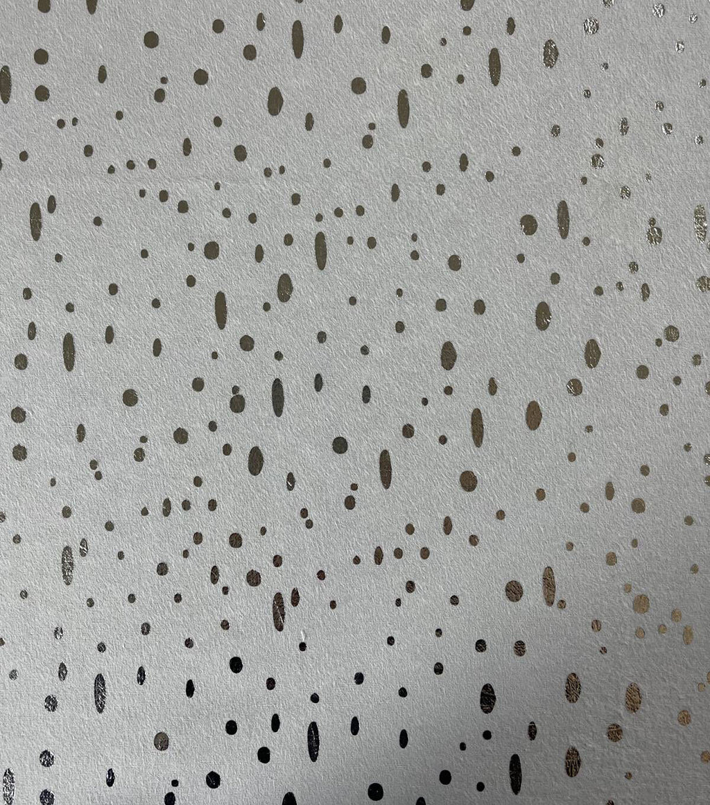 Speckle Gray Foil Flannel Fabric