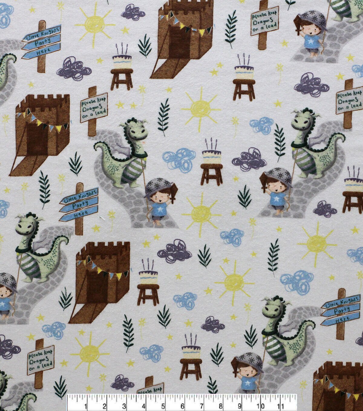 Boy & Dragon Super Snuggle Flannel Fabric