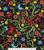 Fall Butterfly Super Snuggle Flannel Fabric