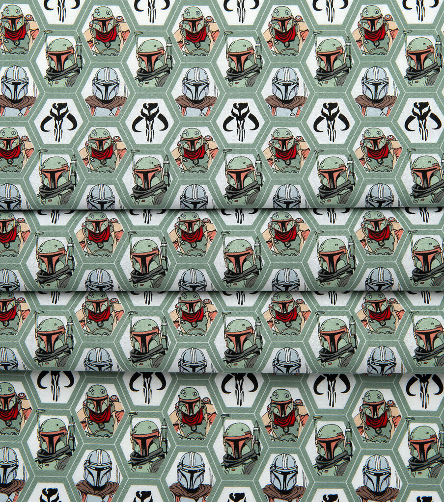 Mandalorian Clad In Beskar Armor Cotton Fabric