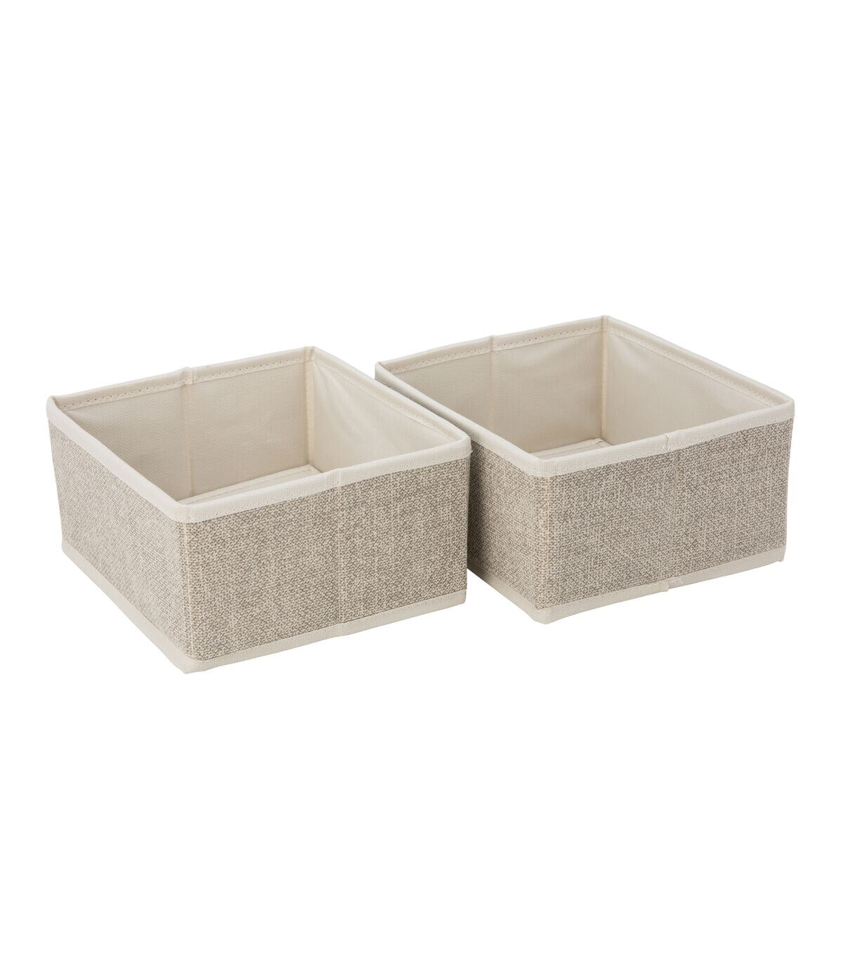 Simplify 7 Faux Jute Square Drawer Organizers 2pk