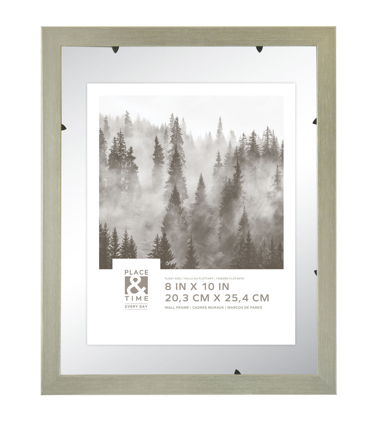 8 x 10 Silver Wall Float Frame by Place & Time
