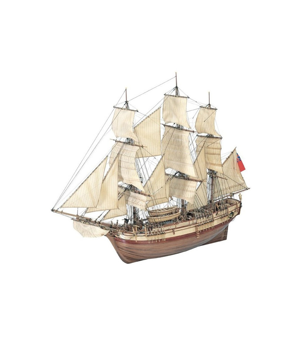 Merchant Vessel HMS Bounty. 1:48 Wooden Model Ship Kit