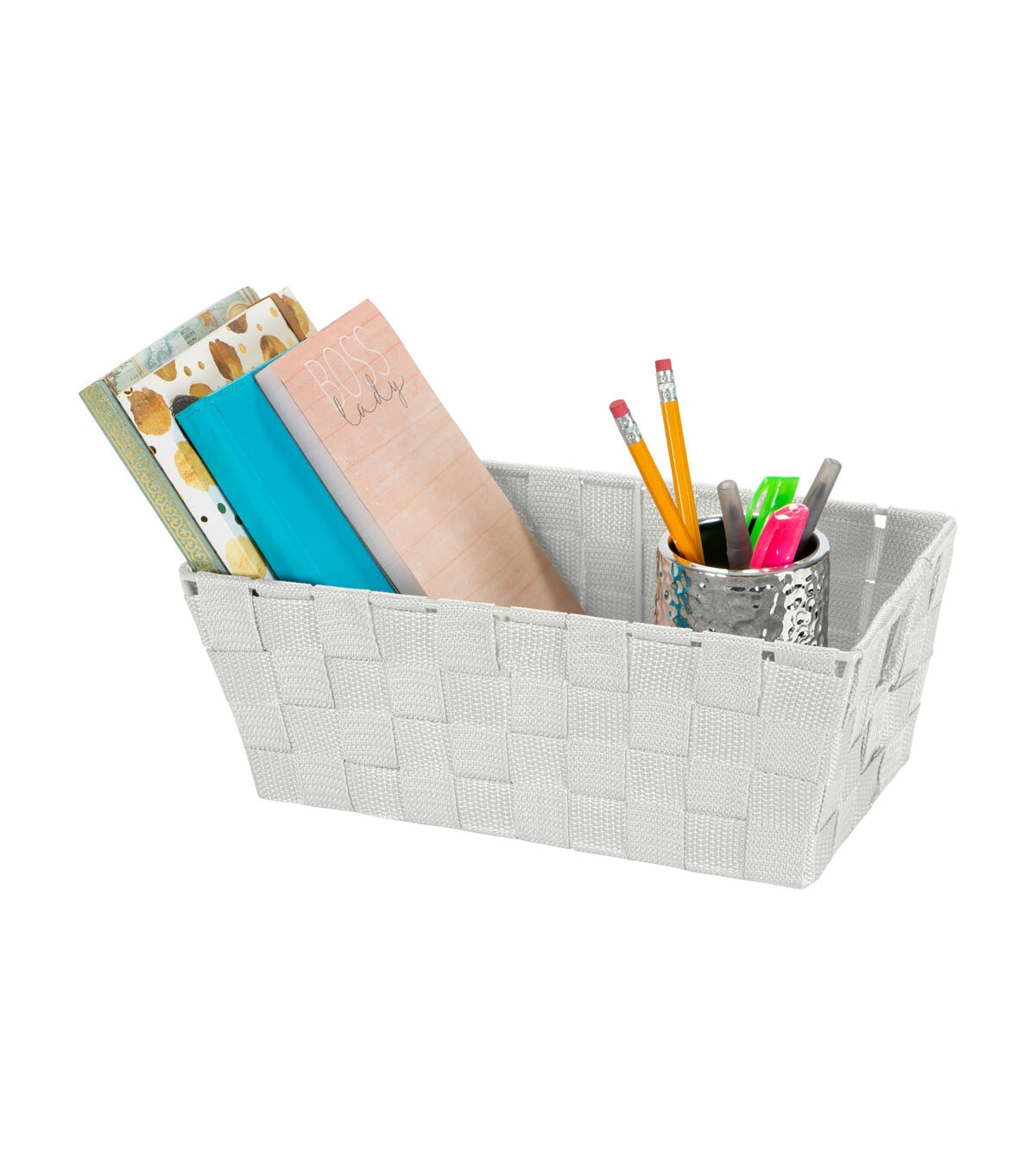 Simplify 6.5 x 11 Woven Storage Shelf Bin