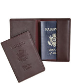 RFID Blocking Black Lettered Passport Case