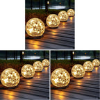 JKIMK Solar Globe Lights Outdoor Waterproof-Solar Balls for Garden