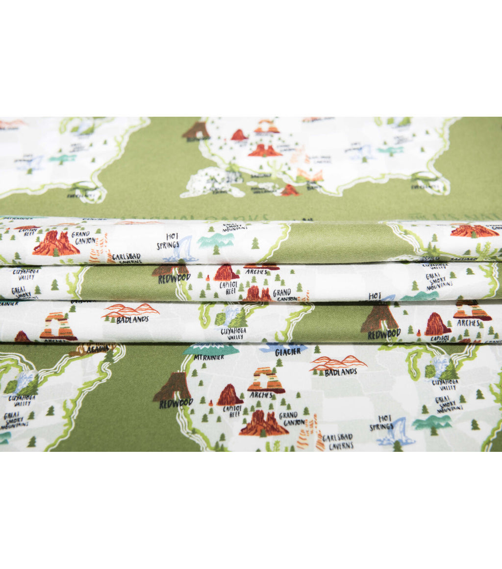 Super Snuggle National Parks Flannel Fabric