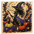 Diamond and Pearl Art Kits for Adults, Halloween Decorations, Framed Decor