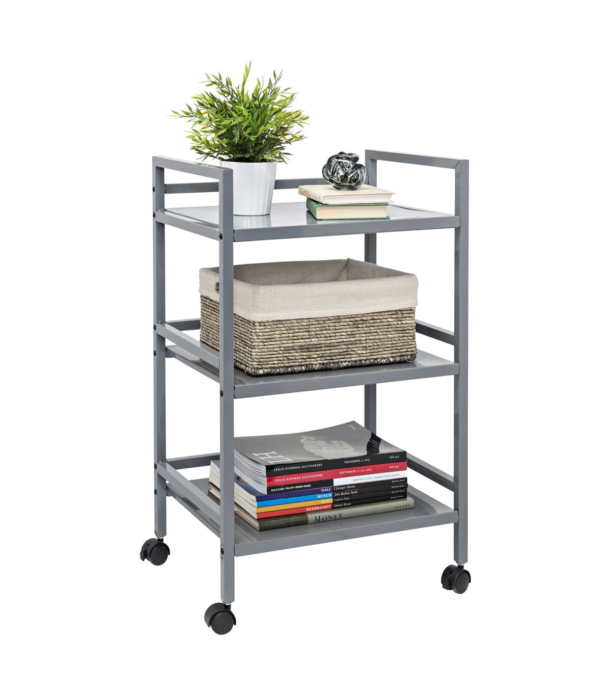 Honey Can Do 19 x 31 Gray Metal Multi Purpose Cart 30lbs