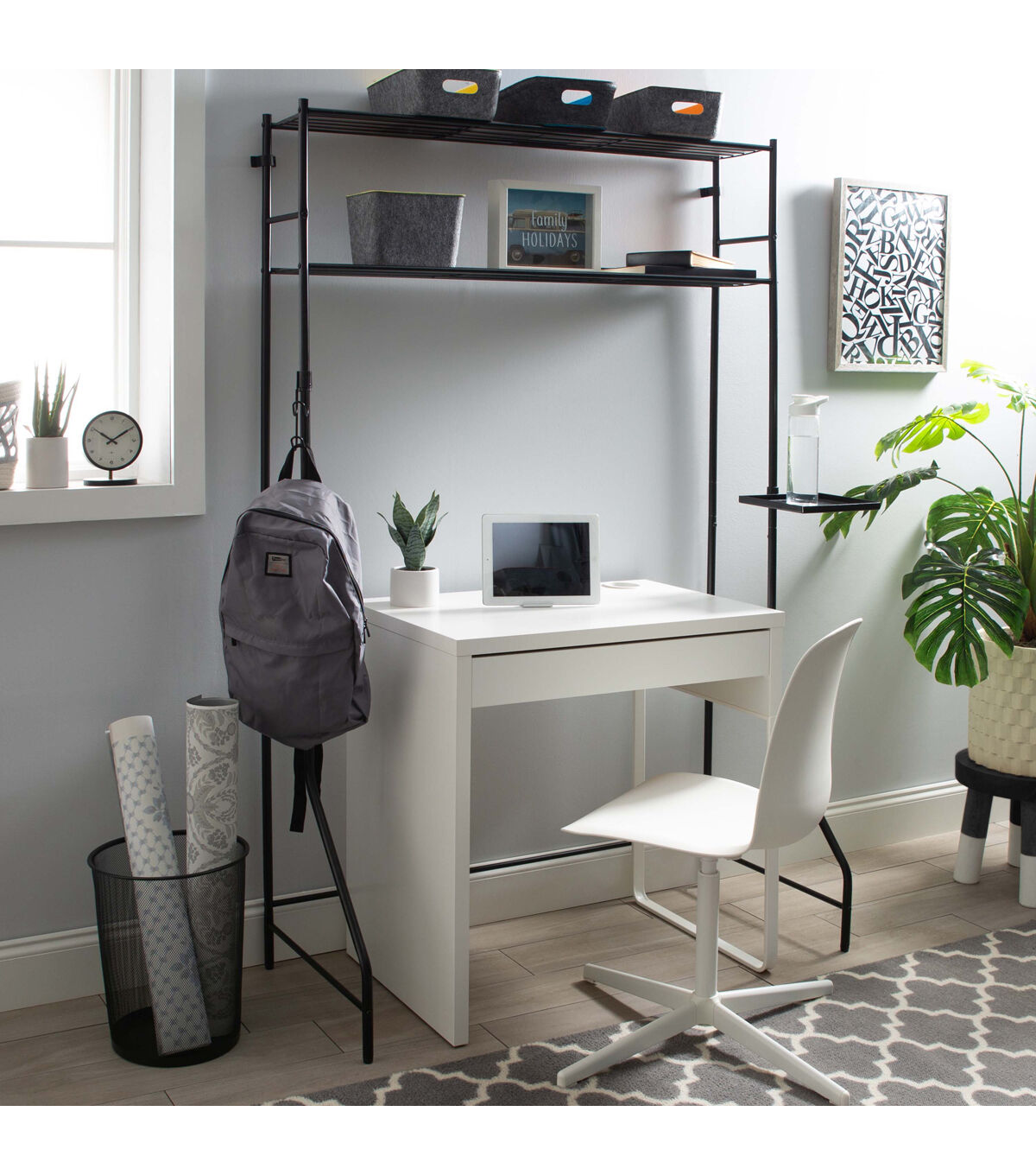 Organize It All 69 Black Multi Use Space Saver Rack