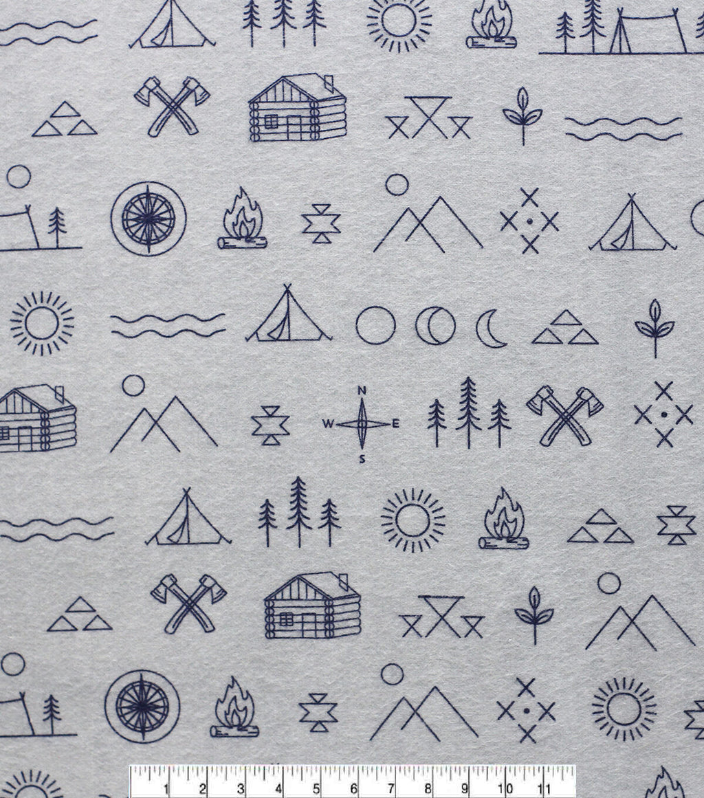Symbols Super Snuggle Flannel Fabric