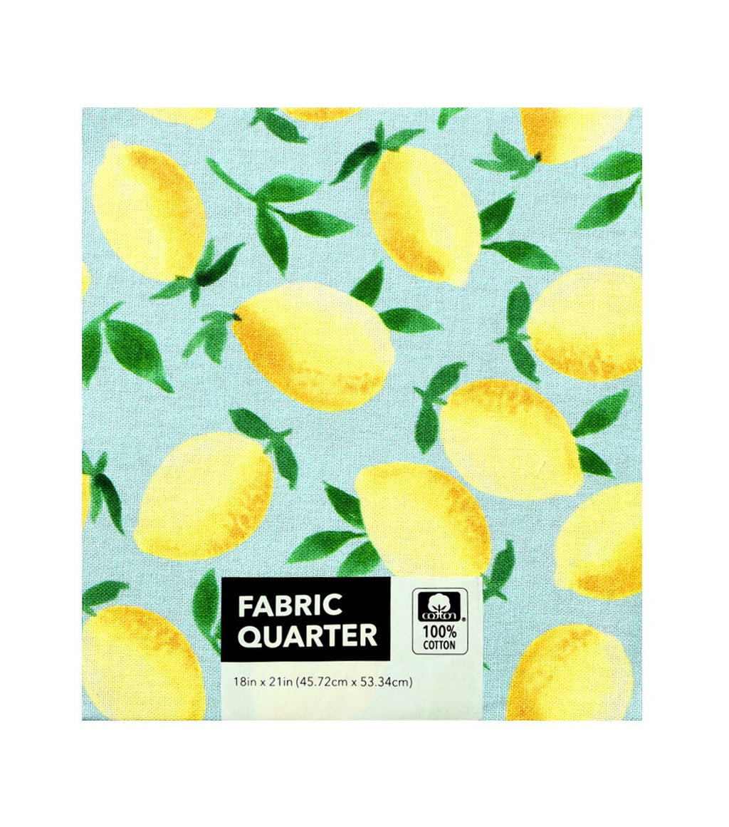 Lemon 1-Piece Cotton Fabric Quarter