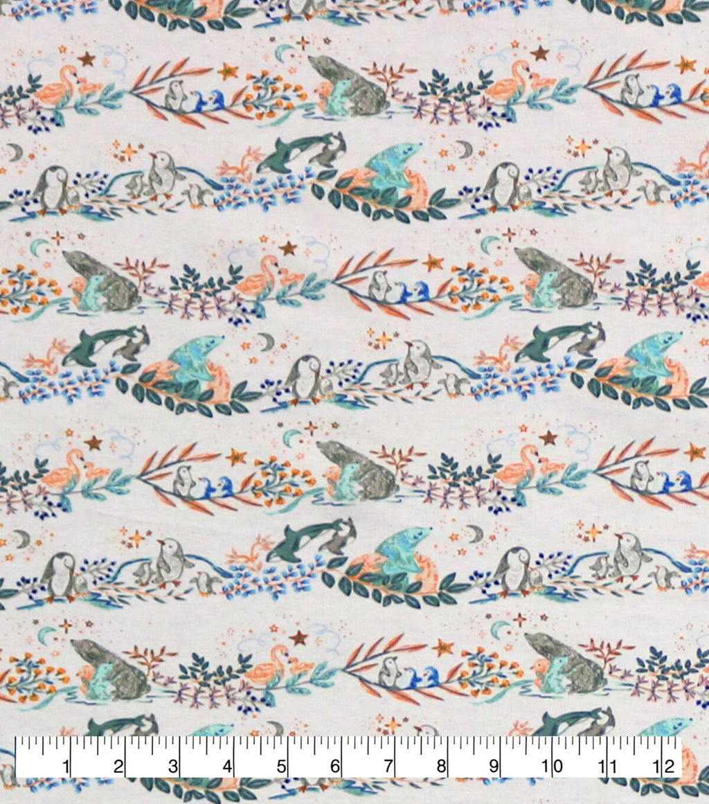 Animal Babies Super Snuggle Flannel Fabric