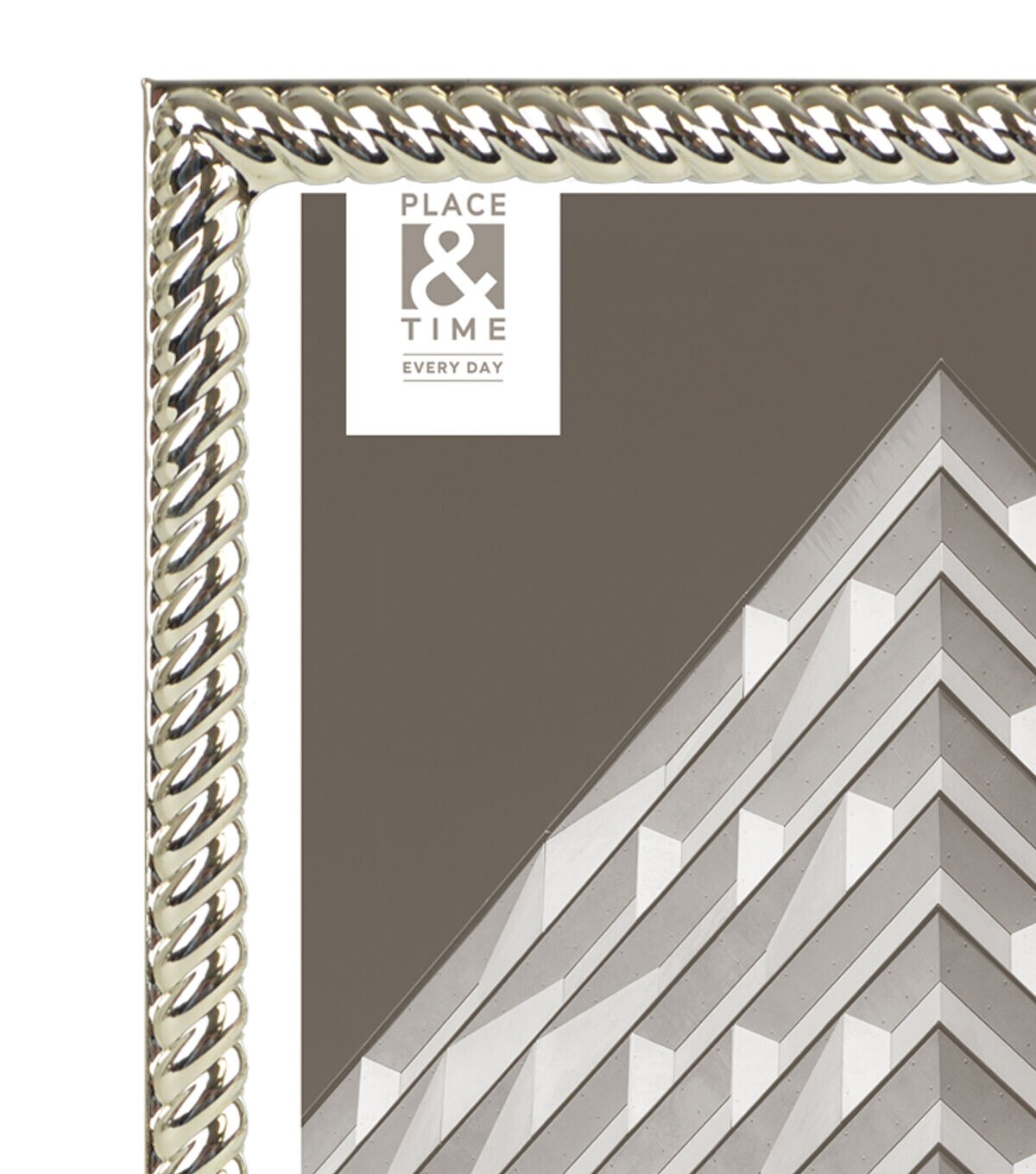 8 x 10 Silver Rope Tabletop Picture Frame by Place & Time