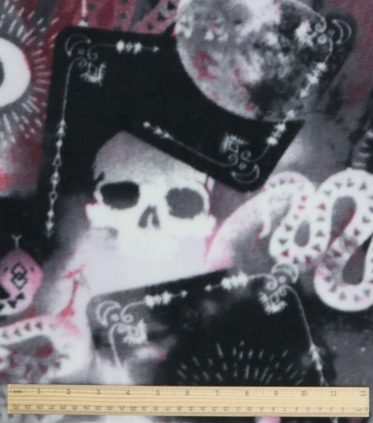 Eclipse Faded Tarot Cards Anti Pill Fleece Fabric