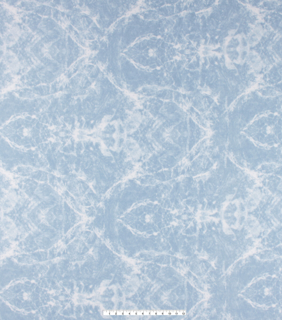 Ice on Blue Anti Pill Fleece Fabric