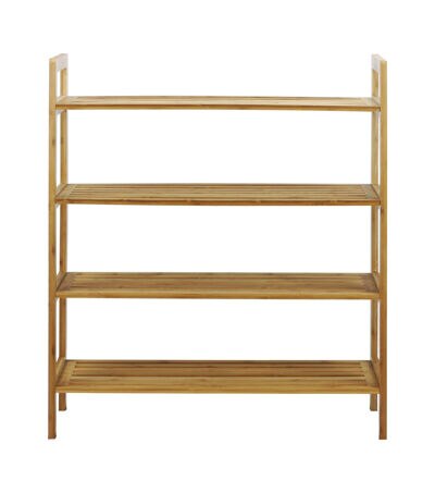Oceanstar 27 Natural 4 Tier Bamboo Shoe Rack