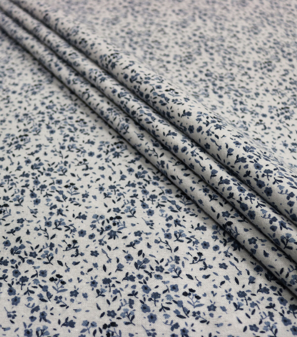 Tiny Floral Gray 108 Wide Flannel Fabric