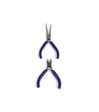 Set of 2 Flat Grip and Cutting Pliers