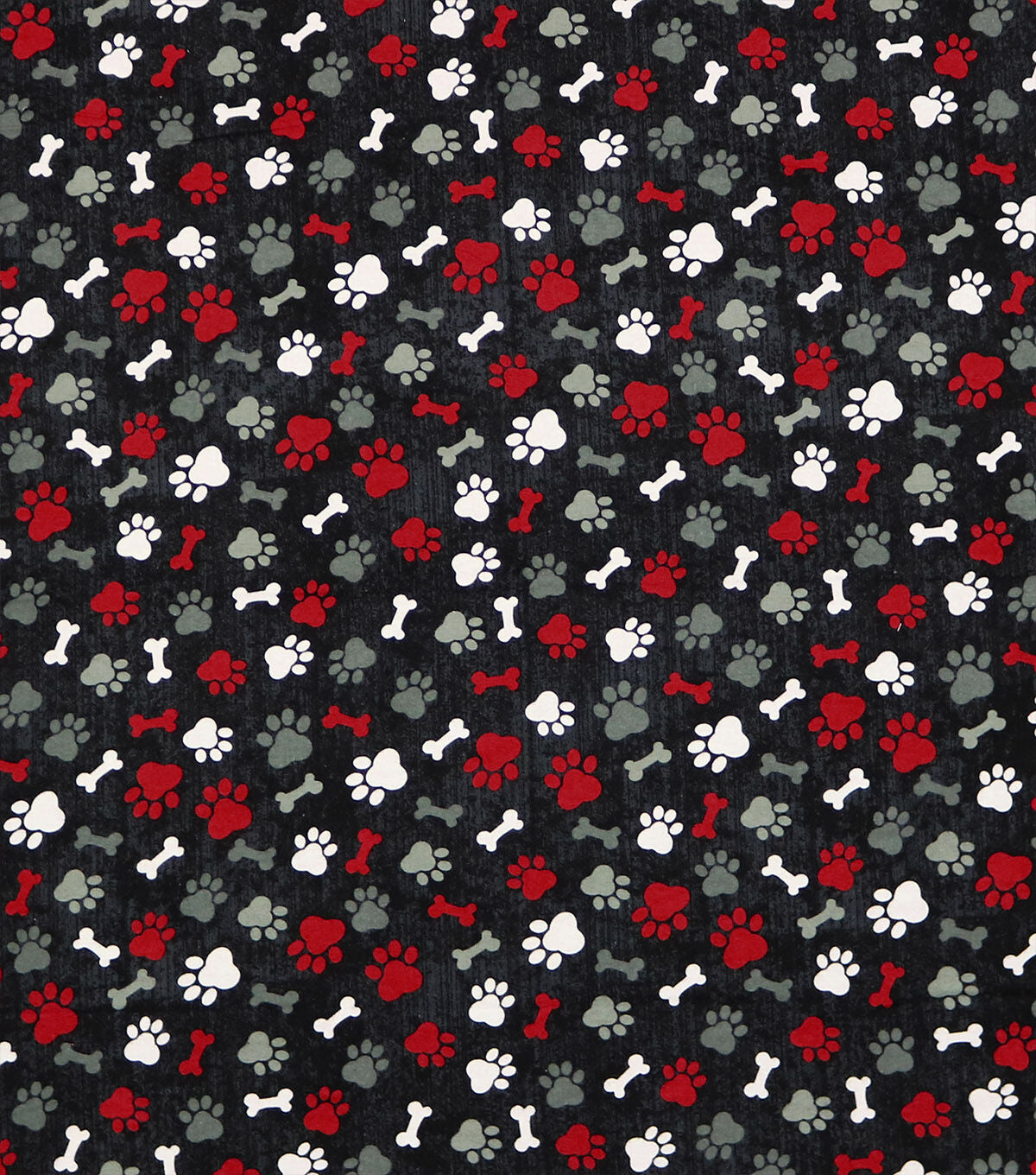Paws & Bones Tossed Super Snuggle Flannel Fabric