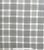 Black White Plaid Blizzard Fleece Fabric
