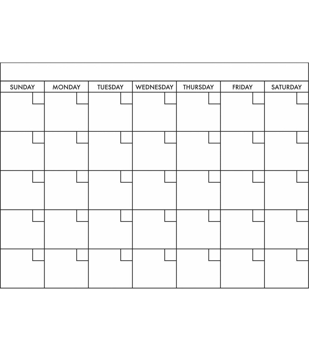 RoomMates Basics Dry Erase Calendar Decals