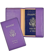 RFID Blocking Gold Lettered Passport Case