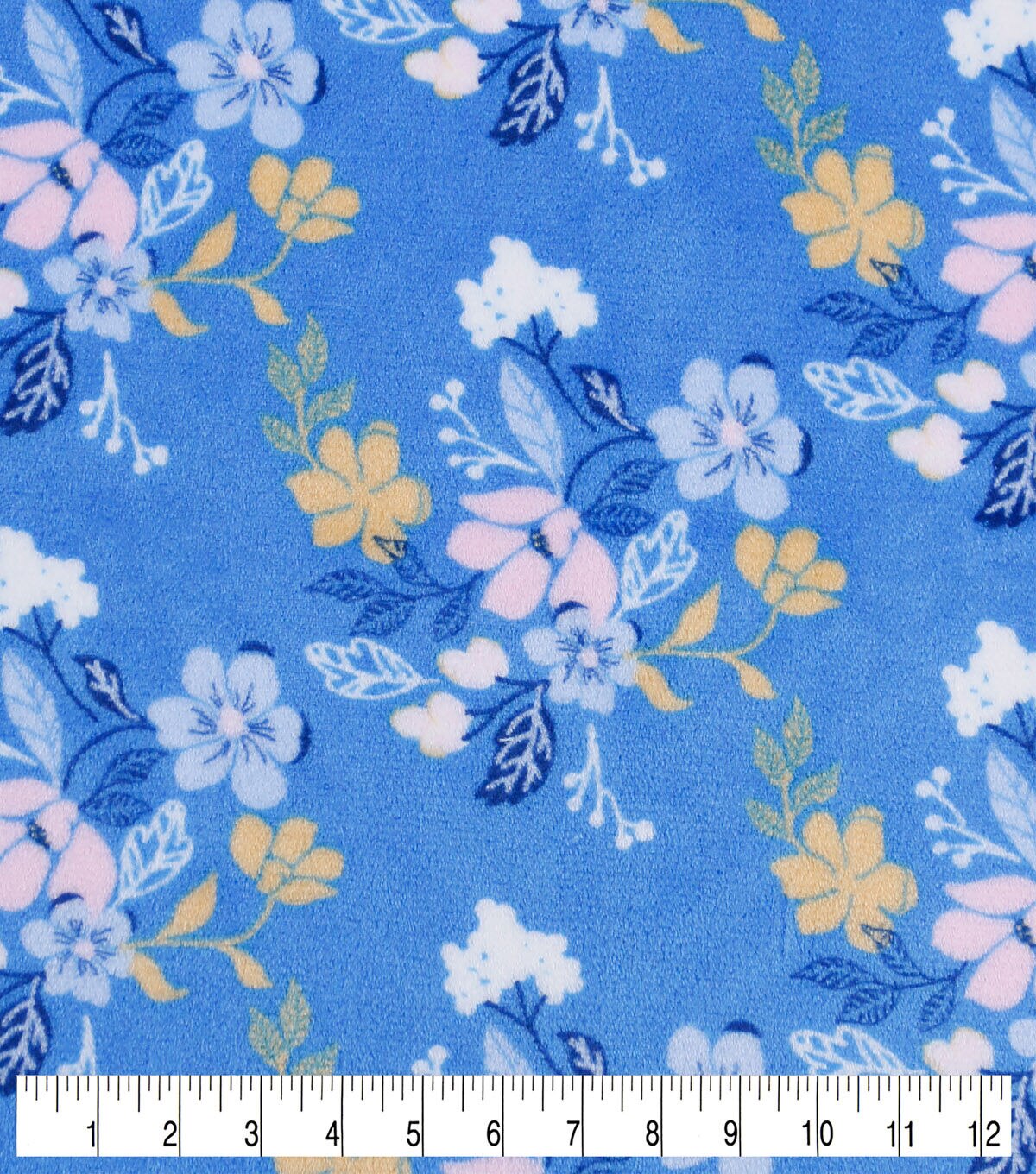 Spring Floral Sew Lush Fleece Fabric