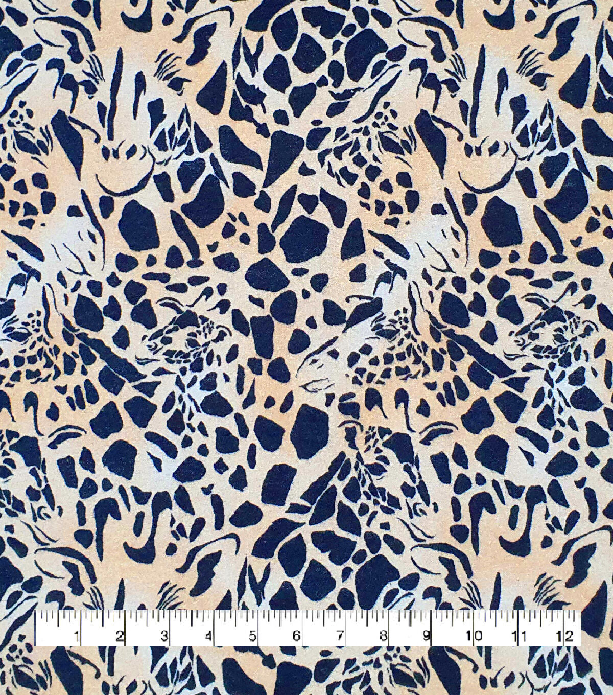 Super Snuggle Giraffe in Giraffe Skin Flannel Fabric