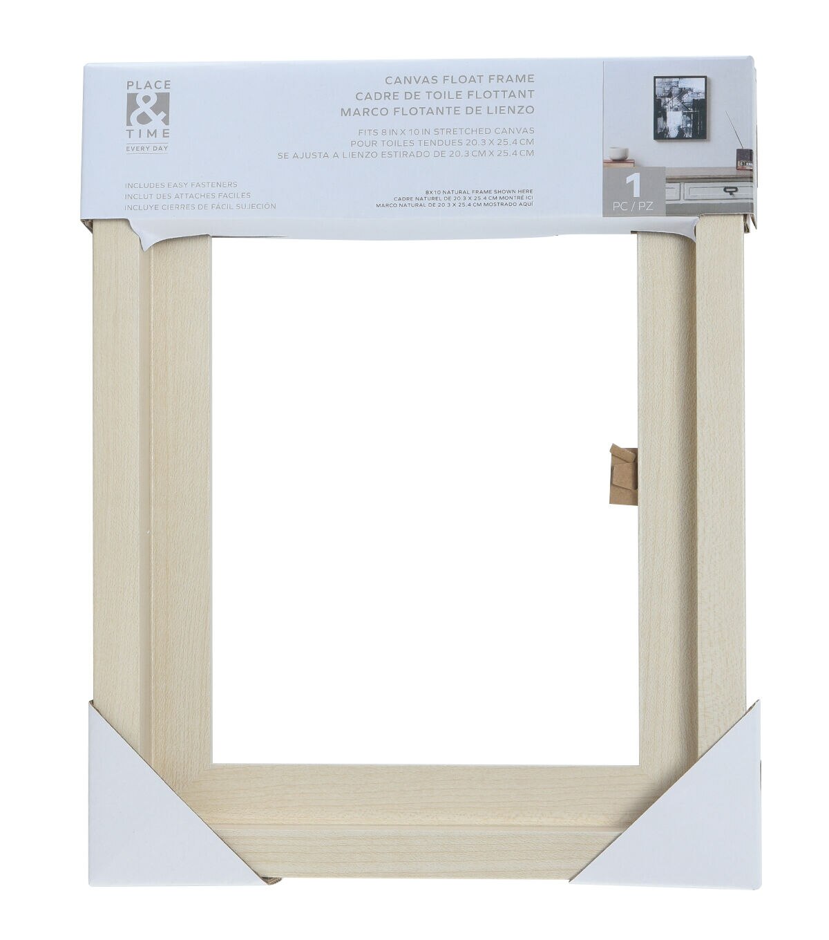 8 x 10 Natural Canvas Float Frame by Place & Time