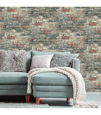 RoomMates Wallpaper Brick Alley
