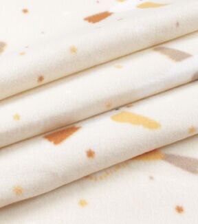 Muted Tossed Birds Blizzard Fleece Fabric
