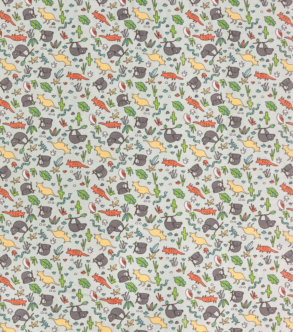 Australian Animals Super Snuggle Flannel Fabric
