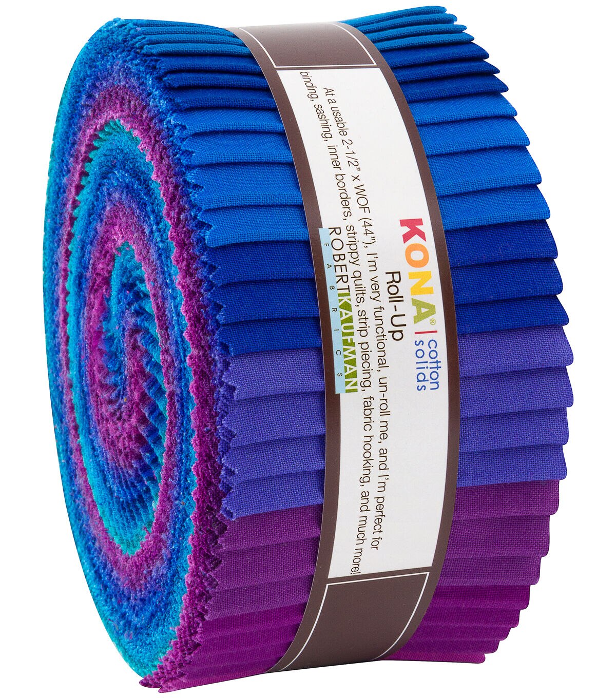 Robert Kaufman Kona Cotton Peacock Palette 40-Piece Cotton Fabric Roll