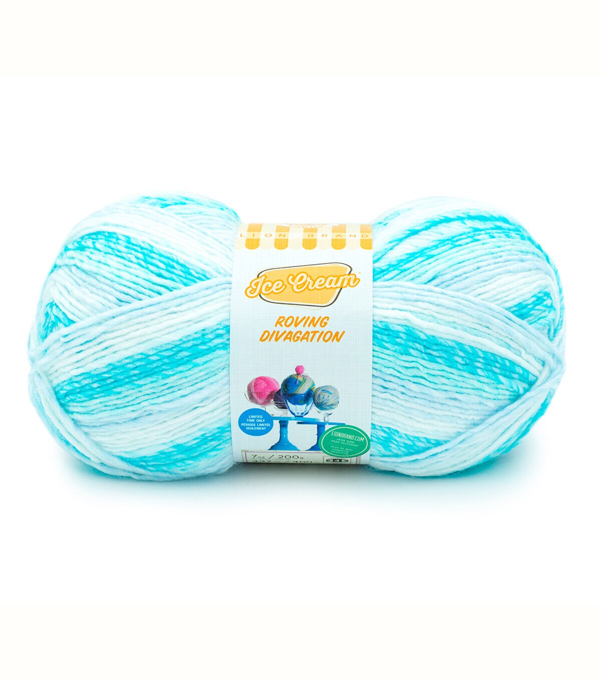 Lion Brand Ice Cream Roving 437yds Worsted Acrylic Yarn