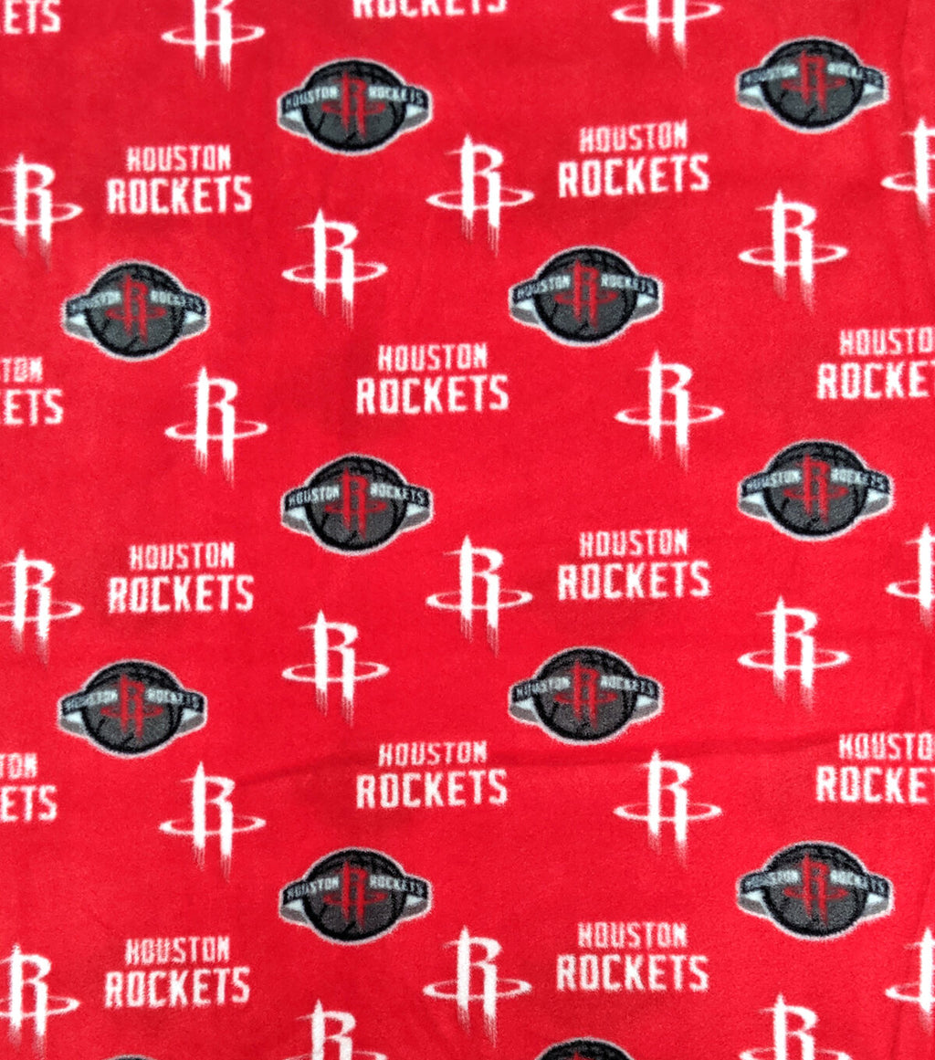 Houston Rockets Fleece Fabric Allover