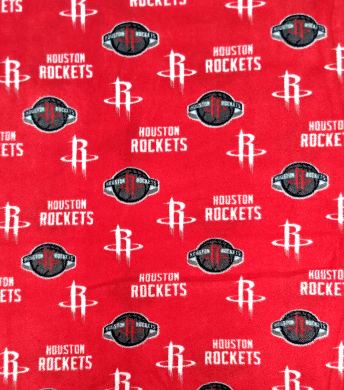 Houston Rockets Fleece Fabric Allover