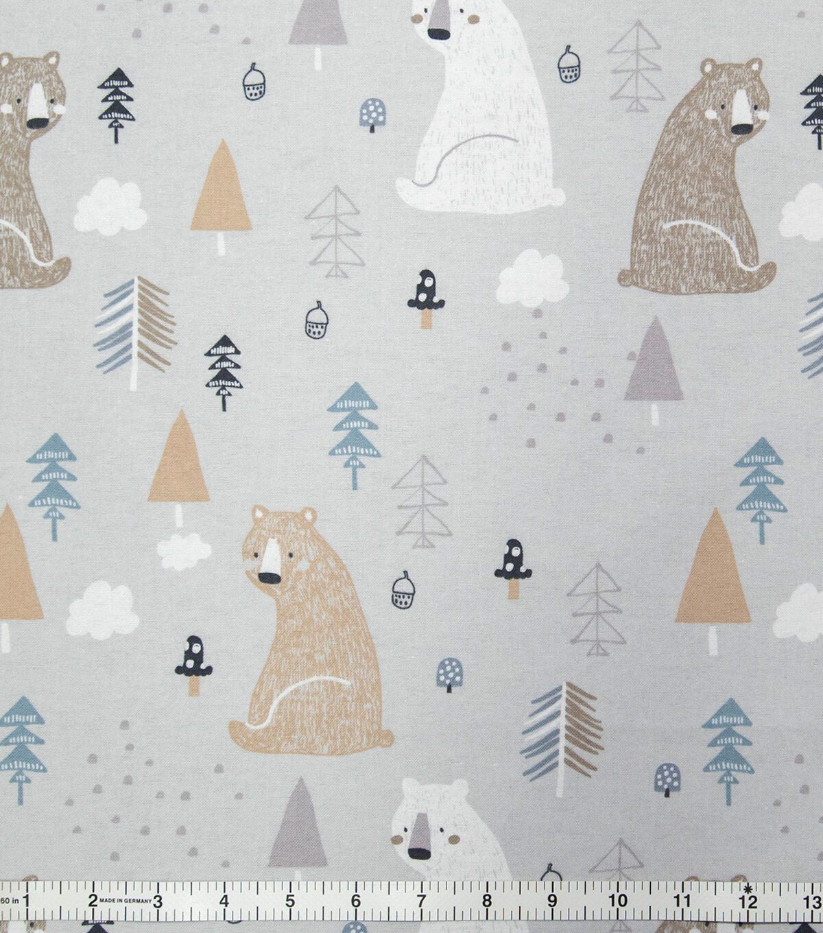 Super Snuggle Sleepy Bears Flannel Fabric