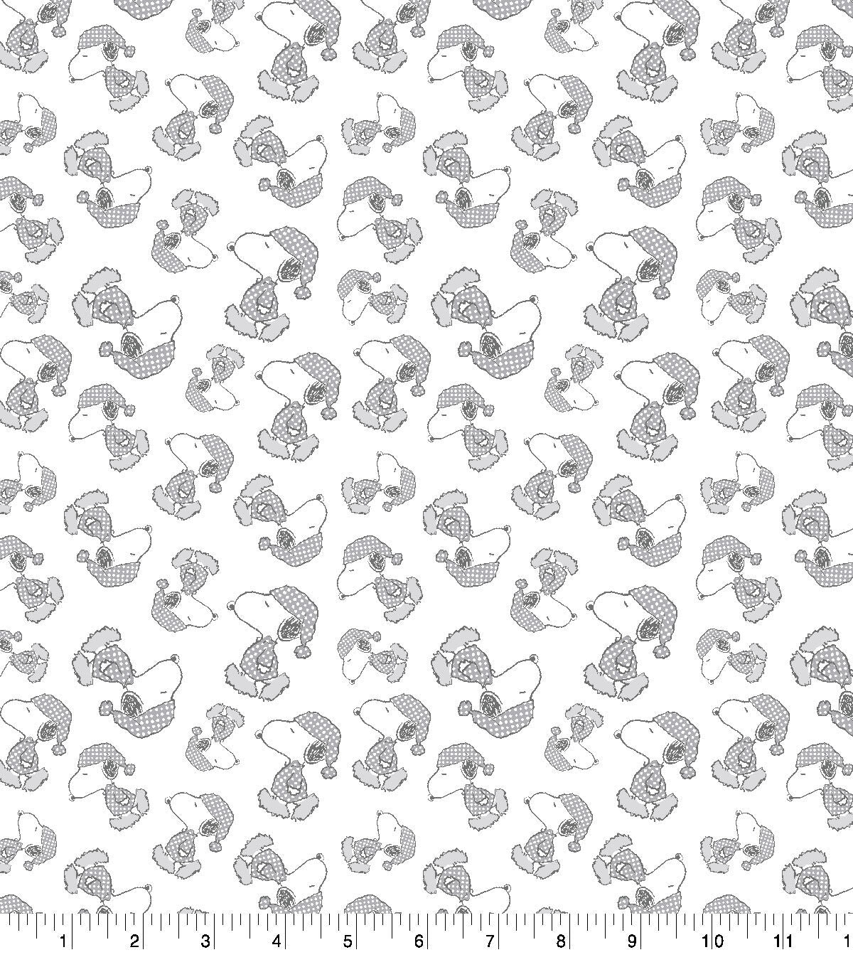 Peanuts Flannel Fabric Baby Snoopy in Pajamas