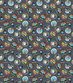 Space Badges Super Snuggle Flannel Fabric