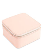 Leather Zippered Travel Jewelry Organizer Case