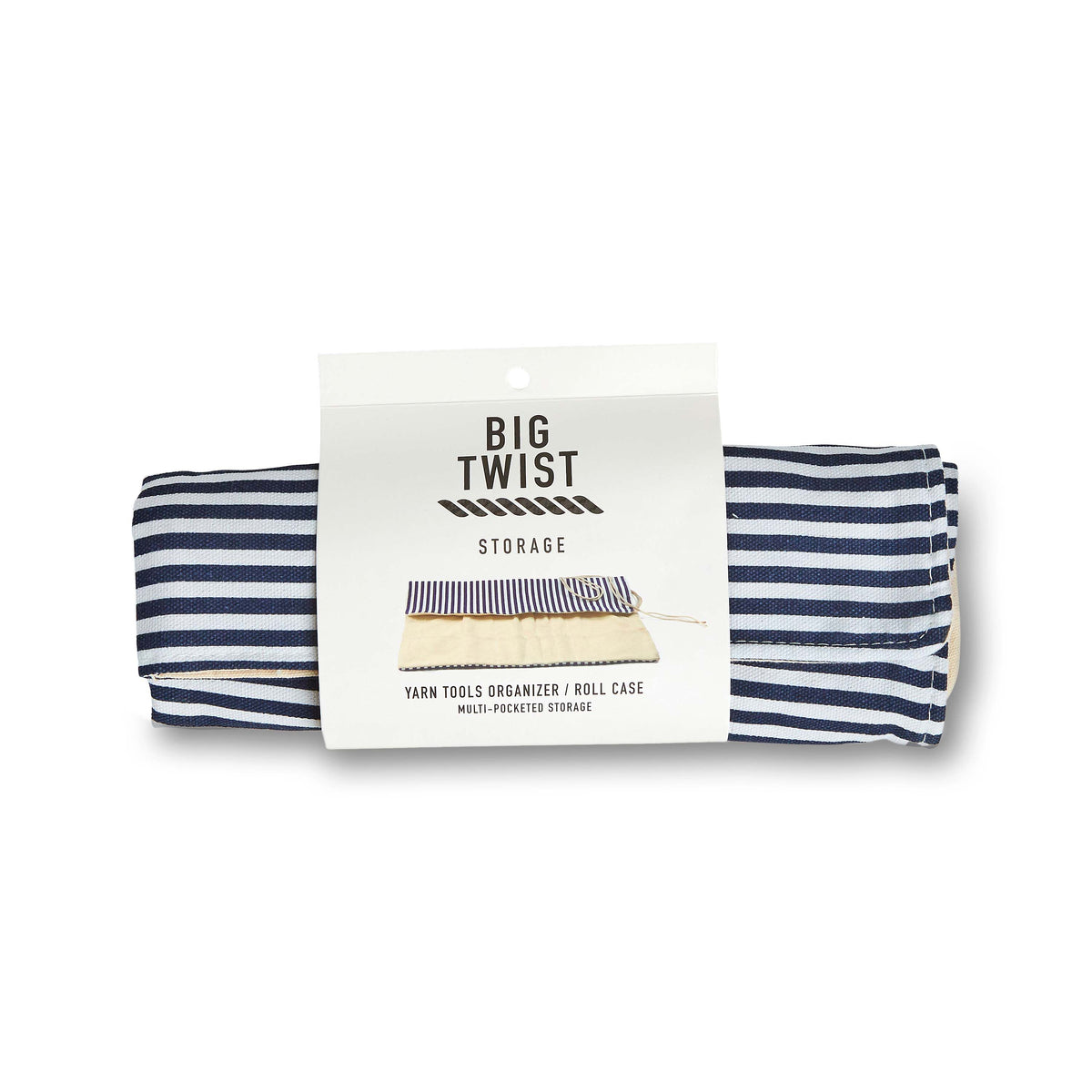 18 x 19 Blue & White Stripes Hook Organizer Case by Big Twist