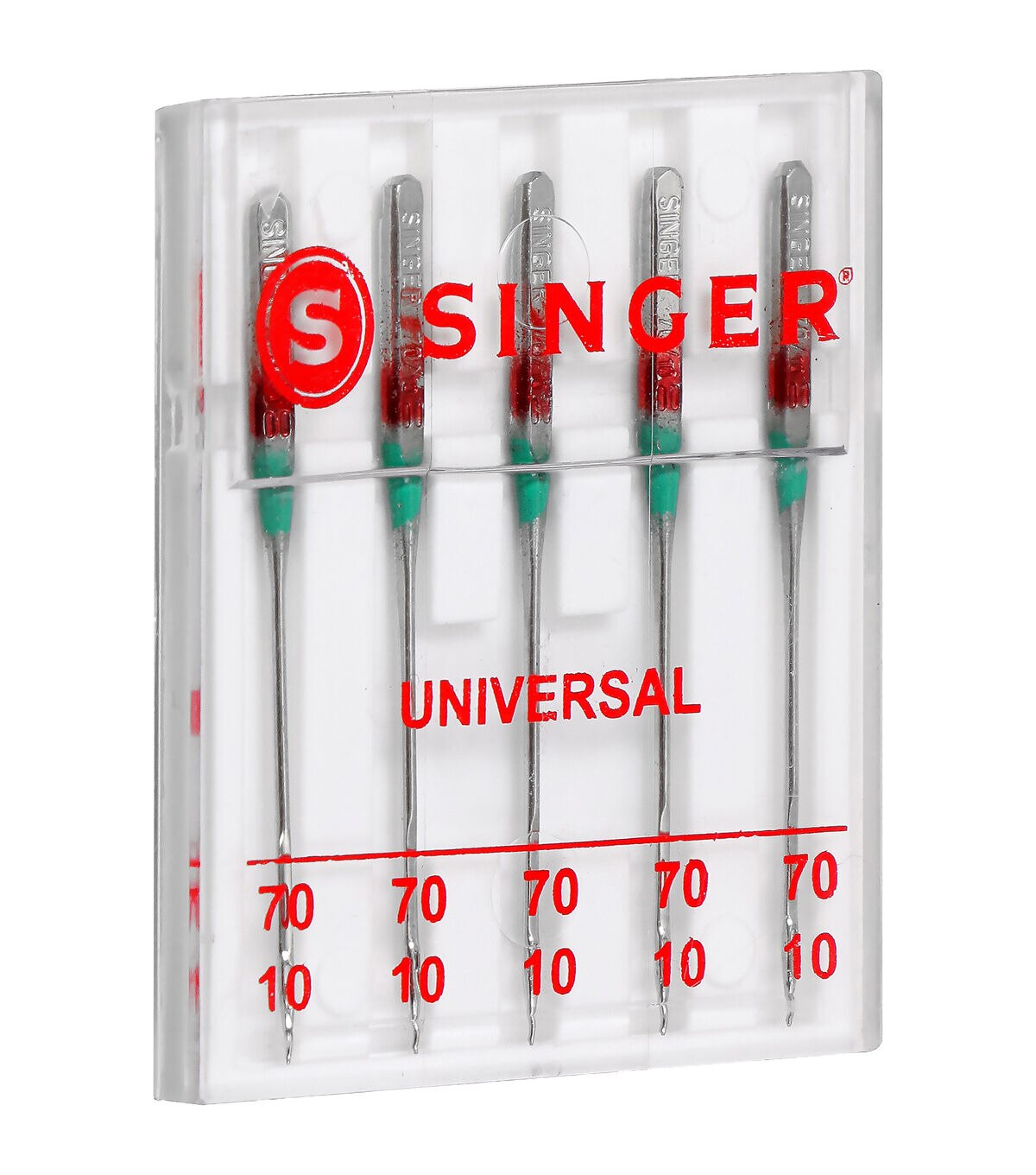 SINGER 90/14 Universal Regular Point Sewing Machine Needles 5ct