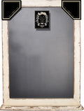 Distressed White Chalkboard With Ledge